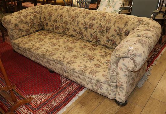 A Chesterfield settee W.230cm